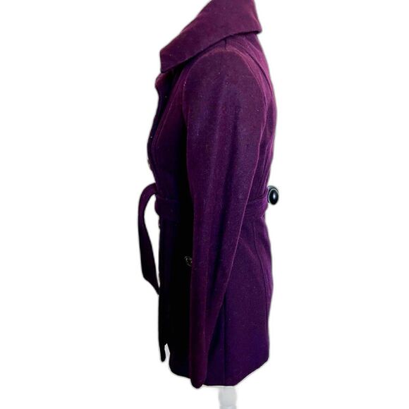 Nine West Winter Size 2 Woman Wool Blend Coat in Plum - Picture 4 of 7